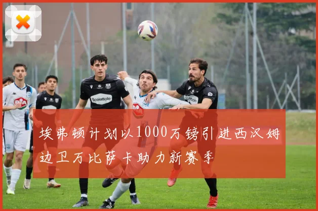 埃弗顿计划以1000万镑引进西汉姆边卫万比萨卡助力新赛季